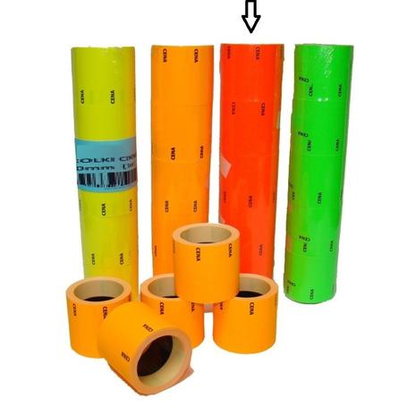 Metka cenowa MAŁA z napisem cena  38mm x 18mm  "A" czerwona  a'5 rolek