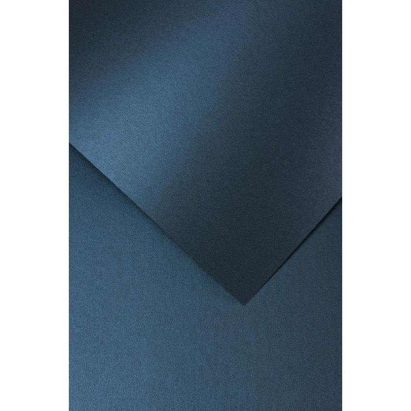 Papier wizytówkowy ozdobny GALERIA PAPIERU MILLENIUM A4 250 g/ 20 ark. – granatowy 200715