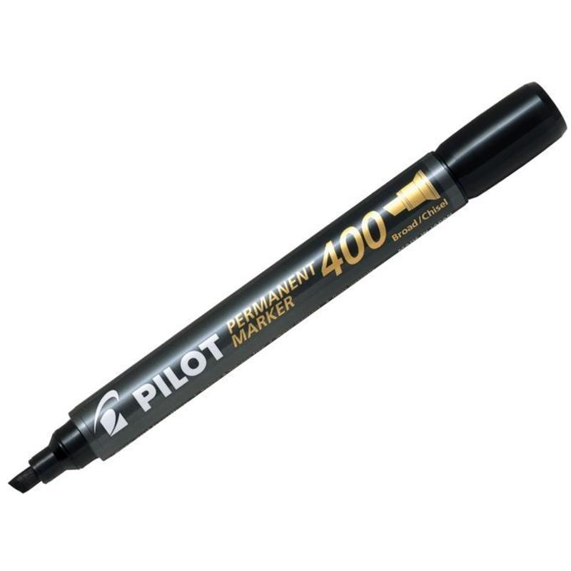 Marker PILOT SCA-400 CZARNY - ścięta końcówka