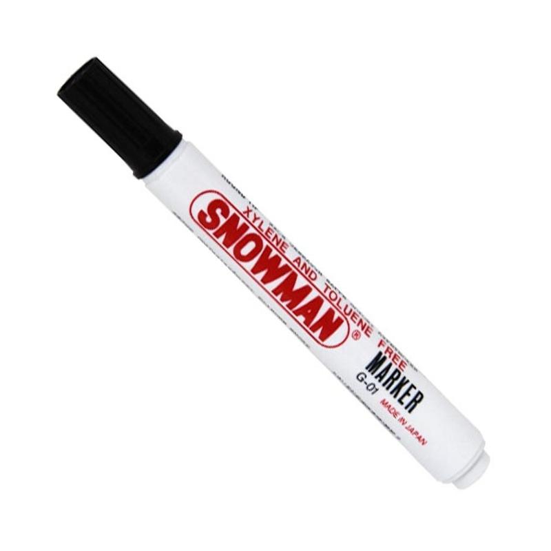 Marker SNOWMAN permanentny okrągły czarny