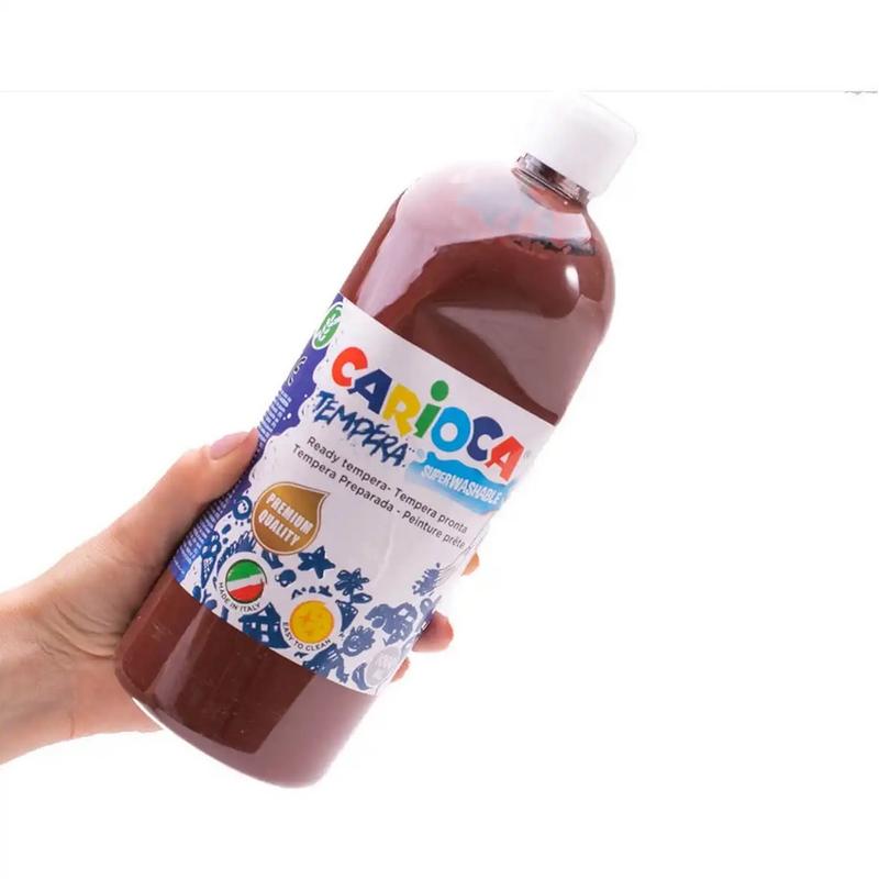 Farba tempera Carioca 1000ml brązowa