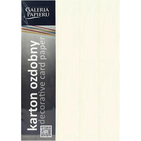 Papier wizytówkowy ozdobny GALERIA PAPIERU OAK  230g/20ark. kremowy 205902