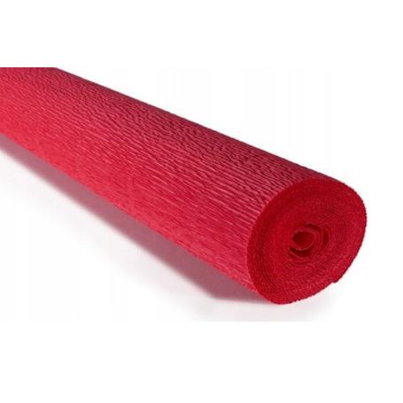 Krepina, bibuła włoska 180 g - Ceglasta, 50 cm x 250 cm nr 580
