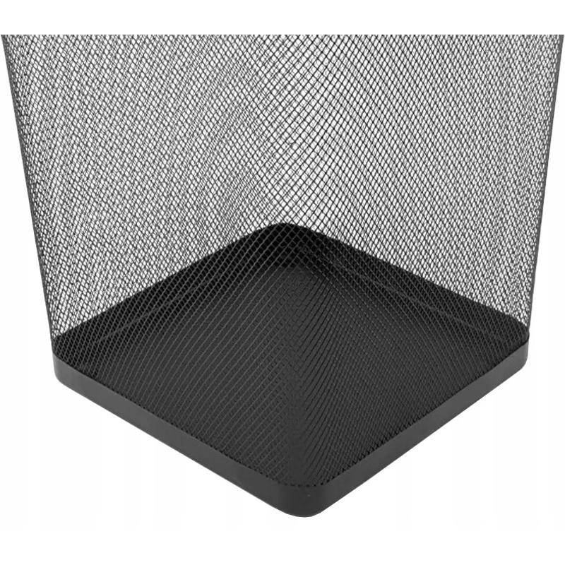 Kosz metalowy 270mm kwadratowy 18l - czarny