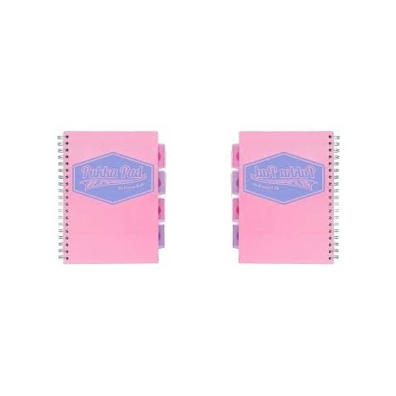 Kołozeszyt B5 100k PUKKA PAD Project Book PP - pastelowy róż