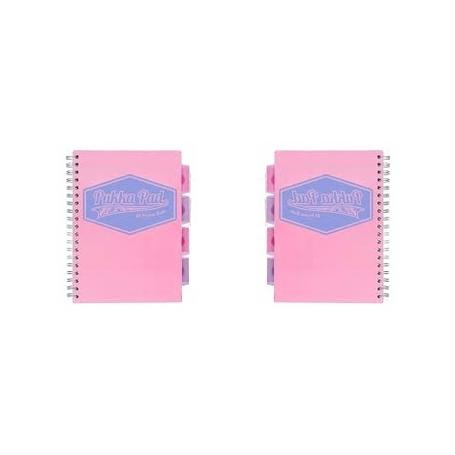 Kołozeszyt B5 100k PUKKA PAD Project Book PP - pastelowy róż