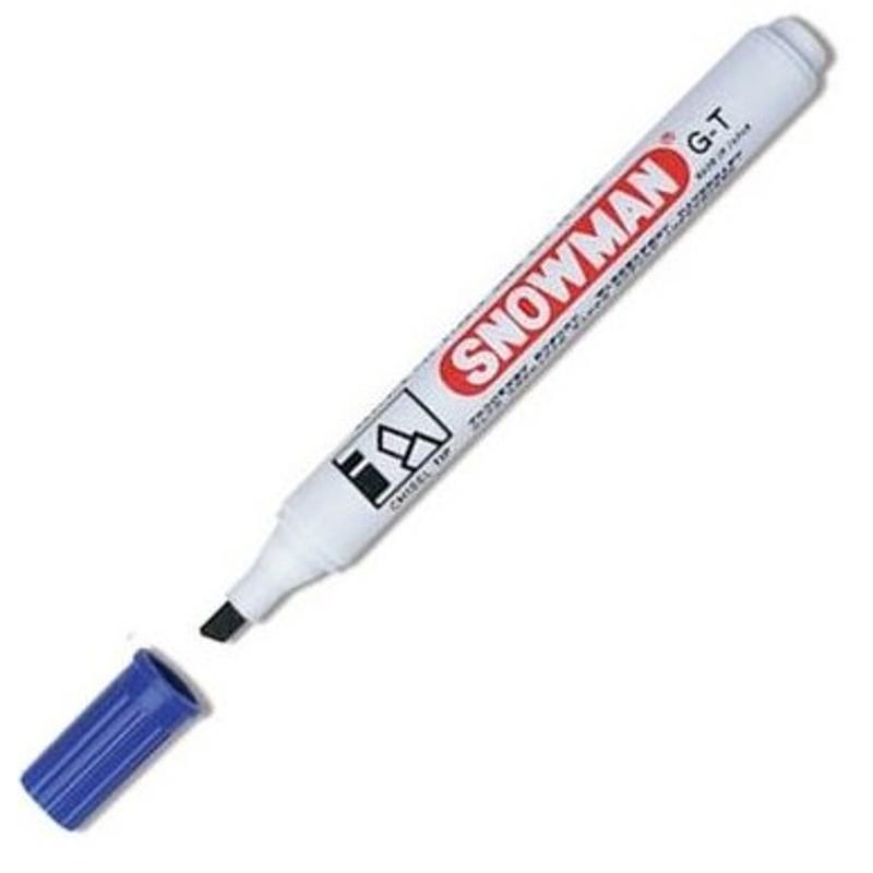 Marker SNOWMAN permanentny ścięty niebieski