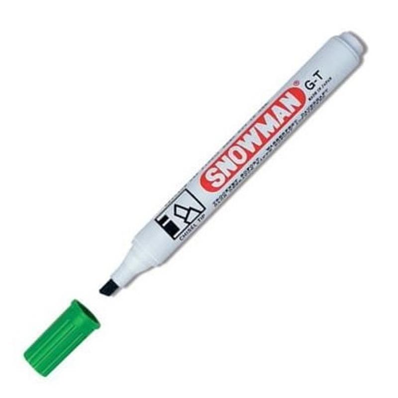 Marker SNOWMAN permanentny ścięty zielony