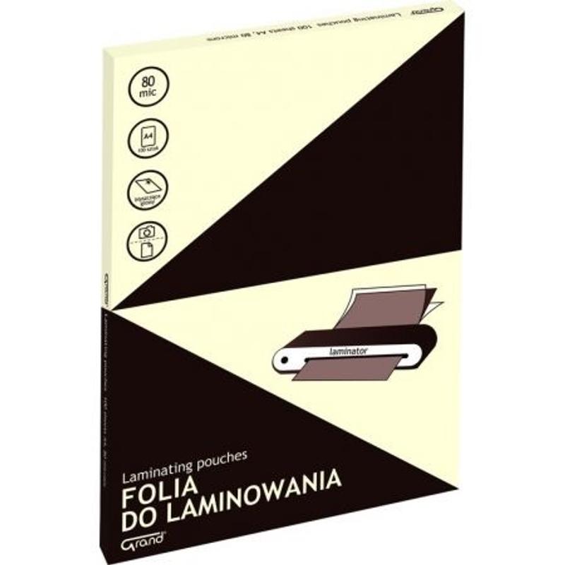 Folia do laminowania A4 80mic.GRAND