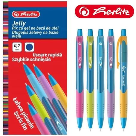 Długopis HERLITZ Jelly żelowy - niebieski