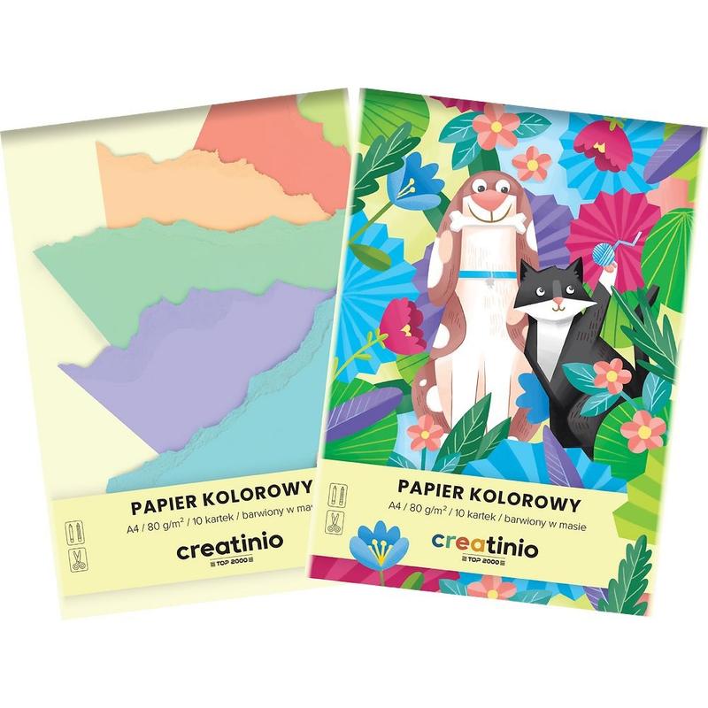 Wycinanki A4 CREATINO 80g/m2  10kartek