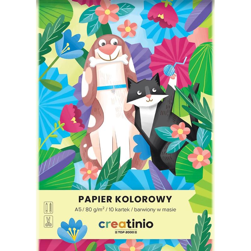 Wycinanki A5 CREATINO 80g/m2  10kartek