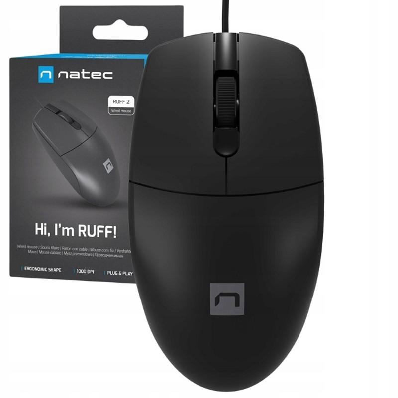 Mysz przewodowa USB - Natec RUFF 2