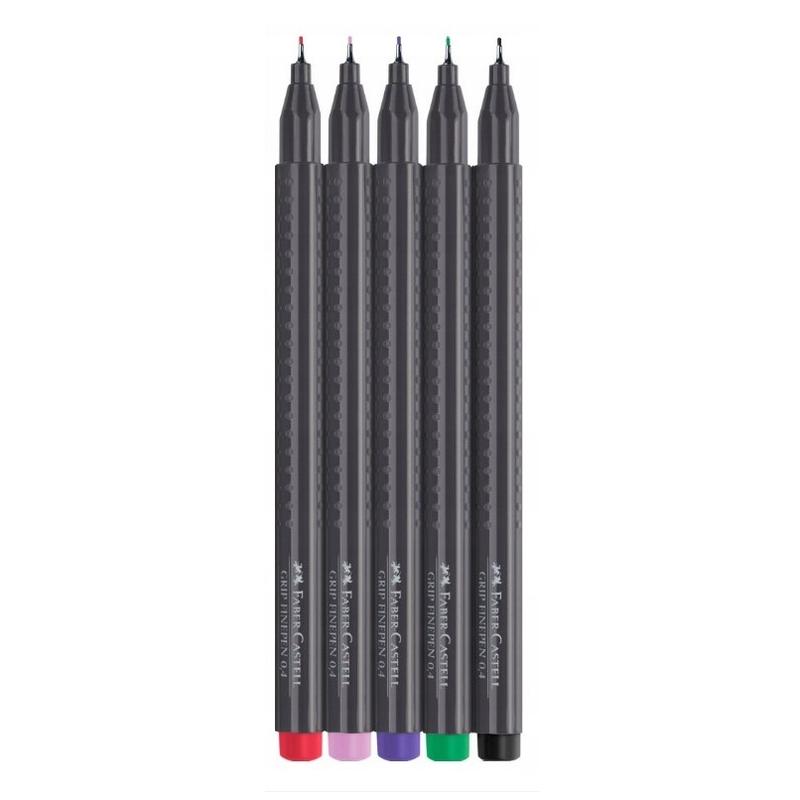 Cienkopis FABER-CASTELL Point Fine 0,4 komplet  5 kolorów