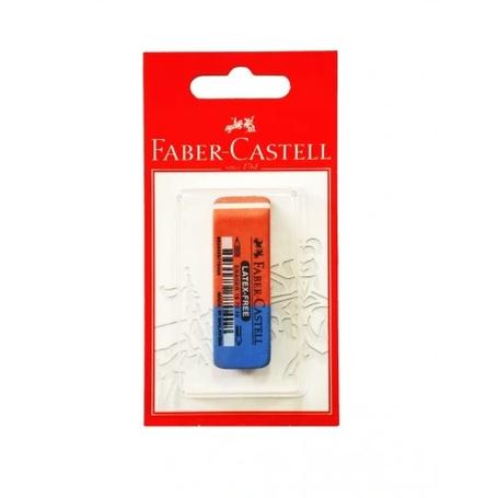 Gumka do ścierania FABER CASTELL LATEX-FREE 18 70 40 - czerwono/niebieska