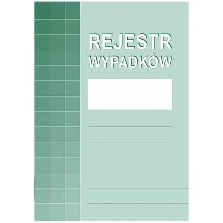 Druk Rejestr wypadków A4 875-1