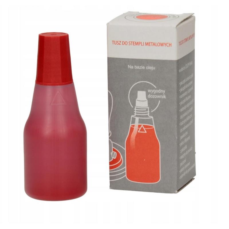 Tusz do stempli COLOP 25ml - metalowych na bazie oleju - czarny