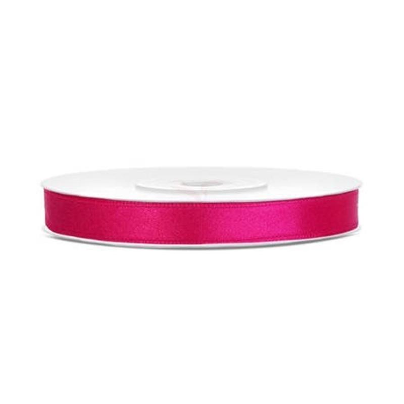 Wstążki satynowe 6mm/25m PARTY DECO  różowy