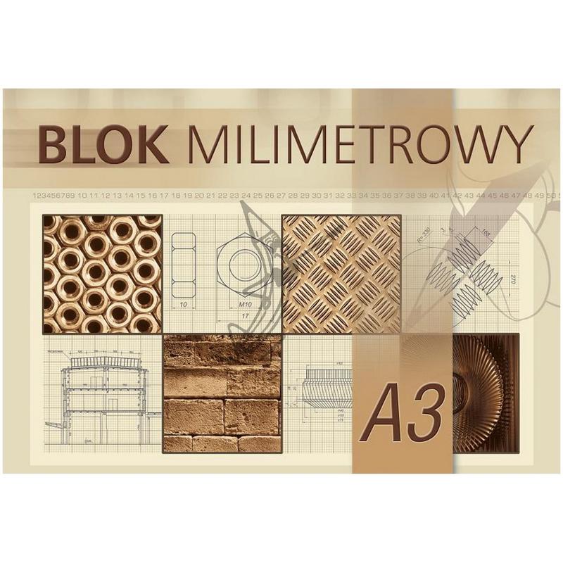 Blok Milimetrowy A3 KRESKA