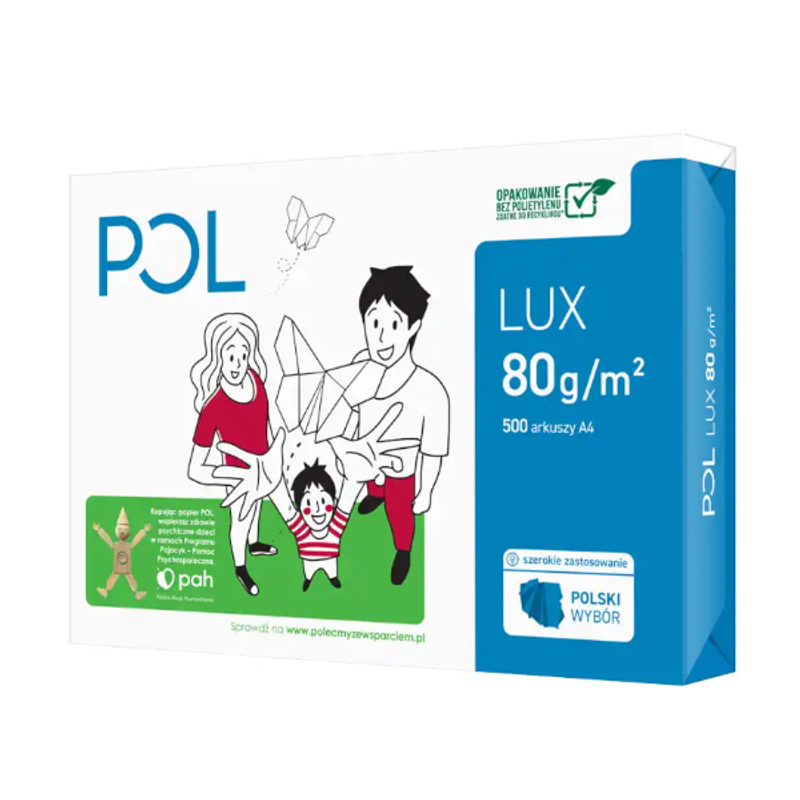 Papier ksero A4 POLLUX  80g a 500ark.