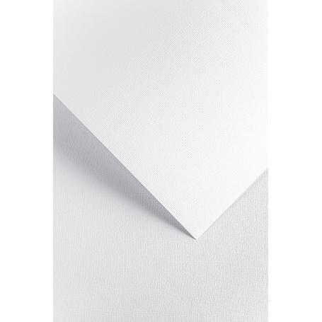 Papier wizytówkowy ozdobny GALERIA PAPIERU LEN  220g/20ark. biały 201831