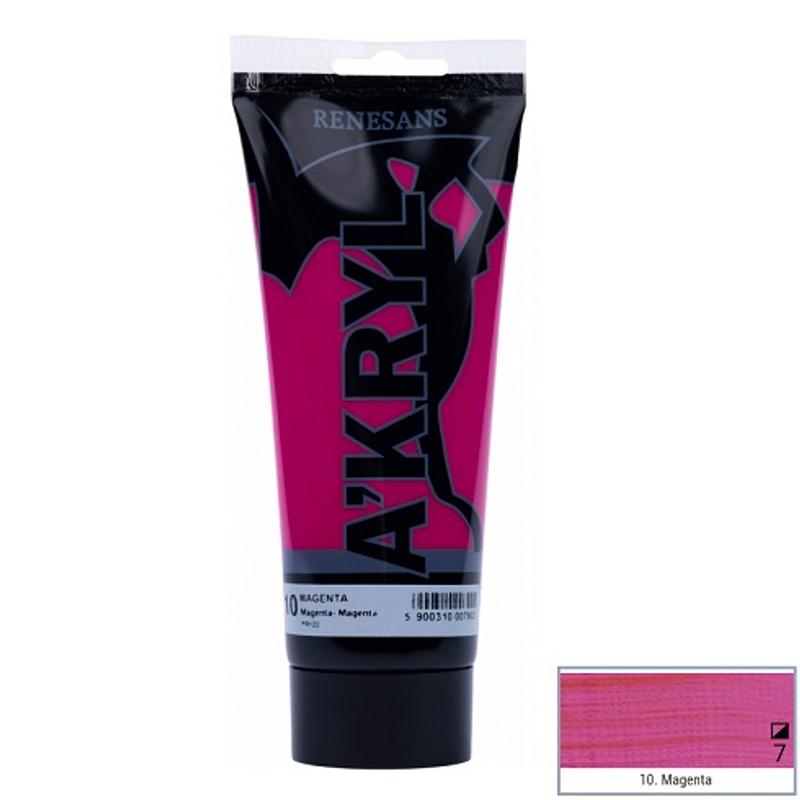 Farba akrylowa A’kryl RENESANS 200ml – magenta