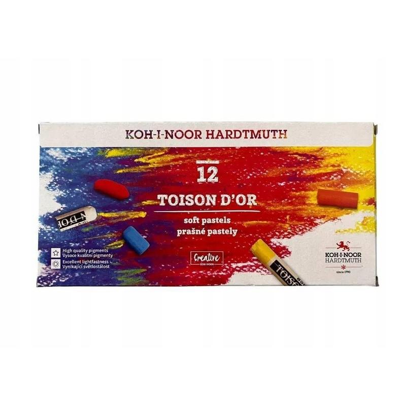 Kredki Pastele suche KOH-I-NOOR Toison D'or 12 kolorów