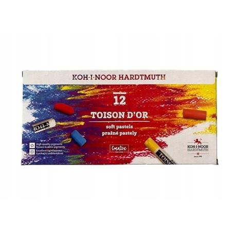 Kredki Pastele suche KOH-I-NOOR Toison D'or 12 kolorów