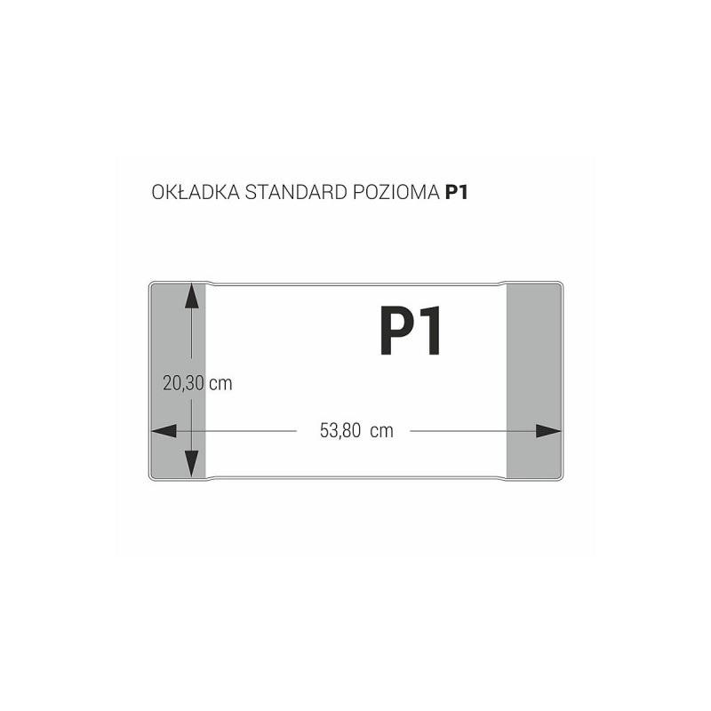 Okładka na podręcznik P1 pozioma BIURFOL regulowana  1szt. (20,3x53,9)