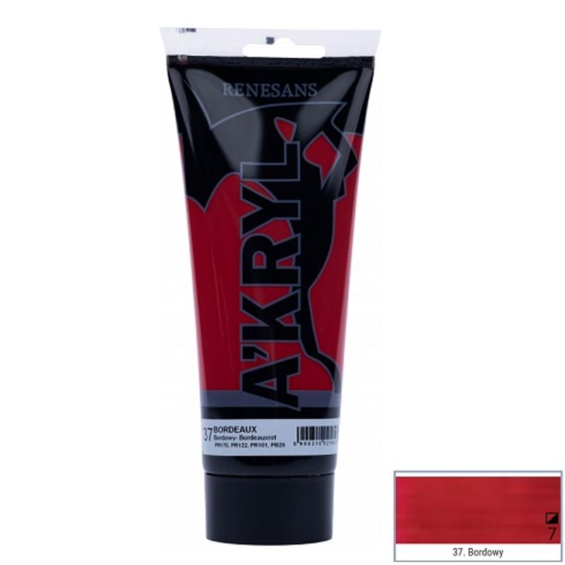 Farba akrylowa A’kryl RENESANS 200ml – bordowy