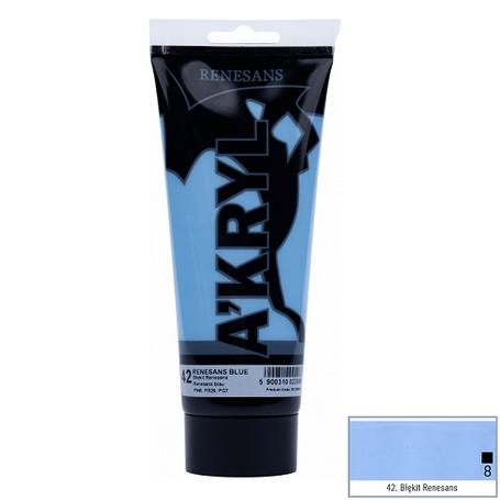 Farba akrylowa A’kryl RENESANS 200ml – biełękit Renesans