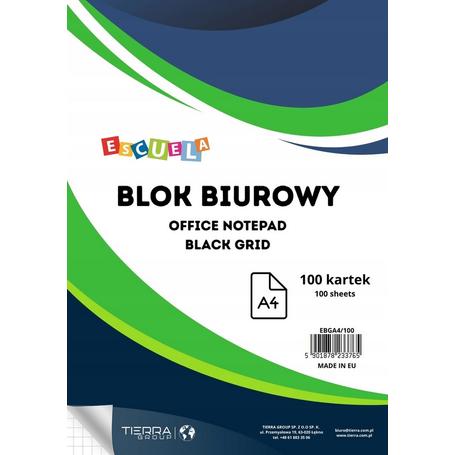 Blok.A4 100 kart makulaturowy ESCUELA