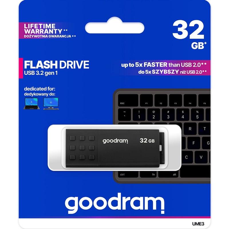 Pamięć/Pendrive 64 GB GOODRAM  CZARNY USB 3.0