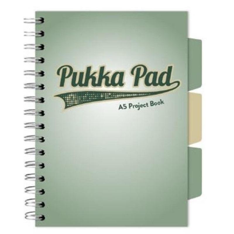Kołozeszyt A5 100k PUKKA PAD Project Book - 3117(SM)-WPC - zielono
