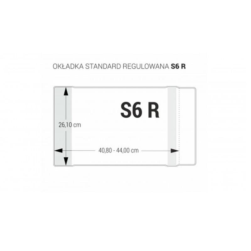 Okładka na podręcznik S6 BIURFOL regulowana  1szt. 26,1 x 40,8-44