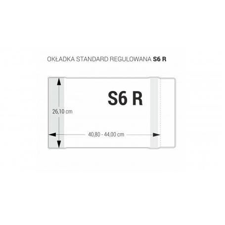 Okładka na podręcznik S6 BIURFOL regulowana  1szt. 26,1 x 40,8-44