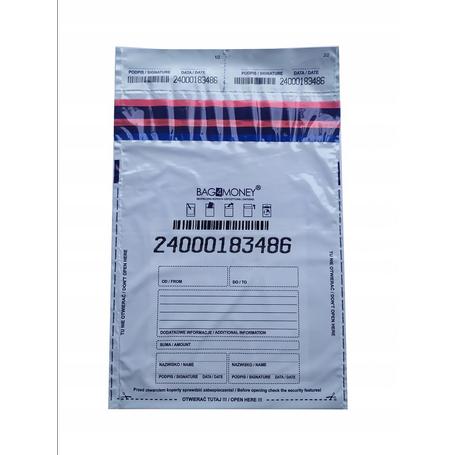 Koperta bezpieczna B5+ (bankowa)  TRANSPARENTNA