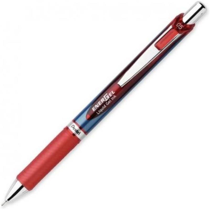 Pióro PENTEL Gel  BLN 75 CZERWONE