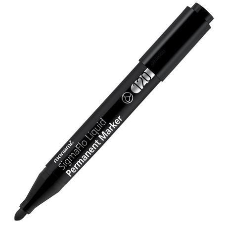 Marker MONAMI permanentny SigmaFlo B120 czarny - okrągła końcówka