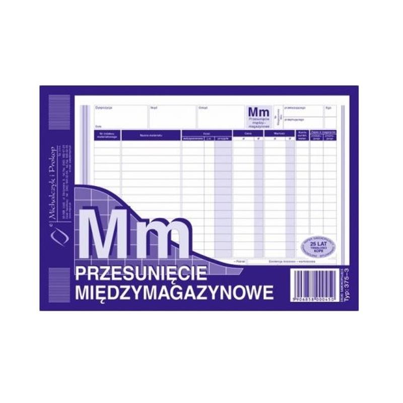 Druk MM A5 Przesunięcie międzymagazynowe 375-3