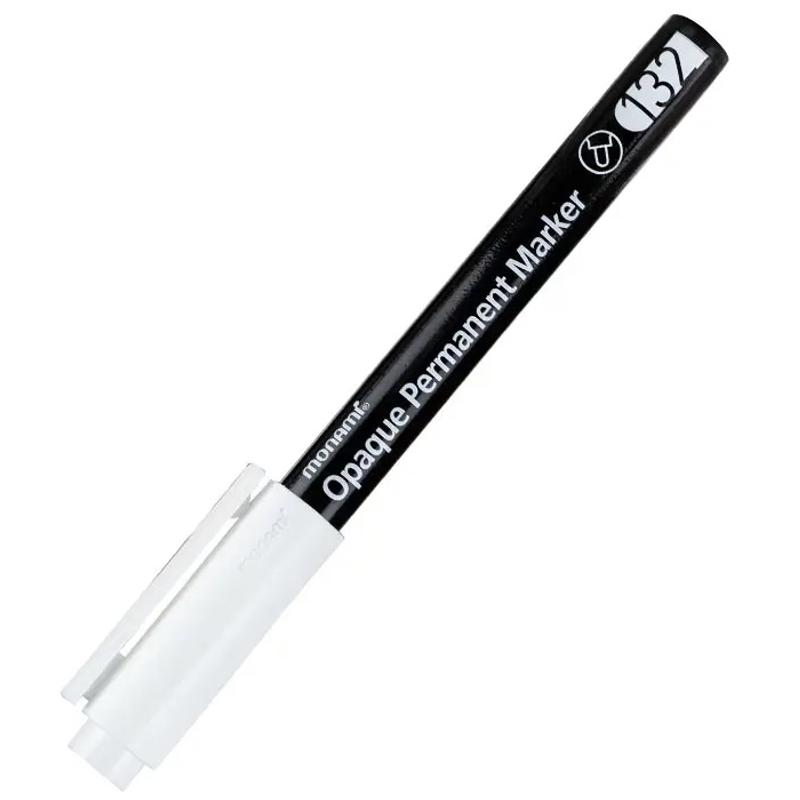 Marker MONAMI opaque 132 - biały do znakowania opon