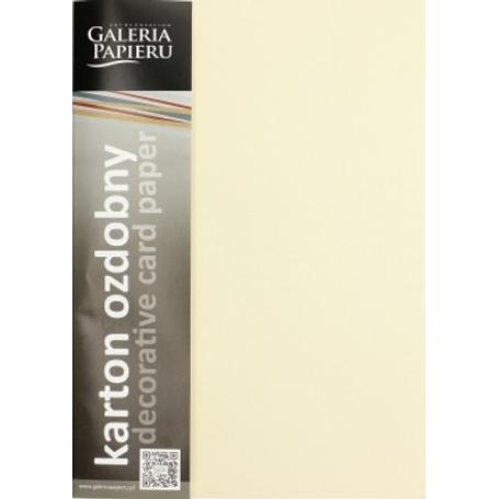 Papier wizytówkowy ozdobny GALERIA PAPIERU PEARL  210g/20 ark.- kremowy  205452