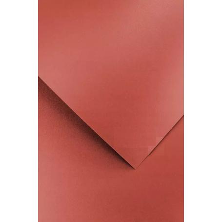 Papier wizytówkowy ozdobny GALERIA PAPIERU PEARL  210g/20 ark.- czerwony  205455