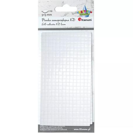 Pianka samoprzylepna dwustronna kwadraciki 5mm X 5mm 384716 a'728szt.