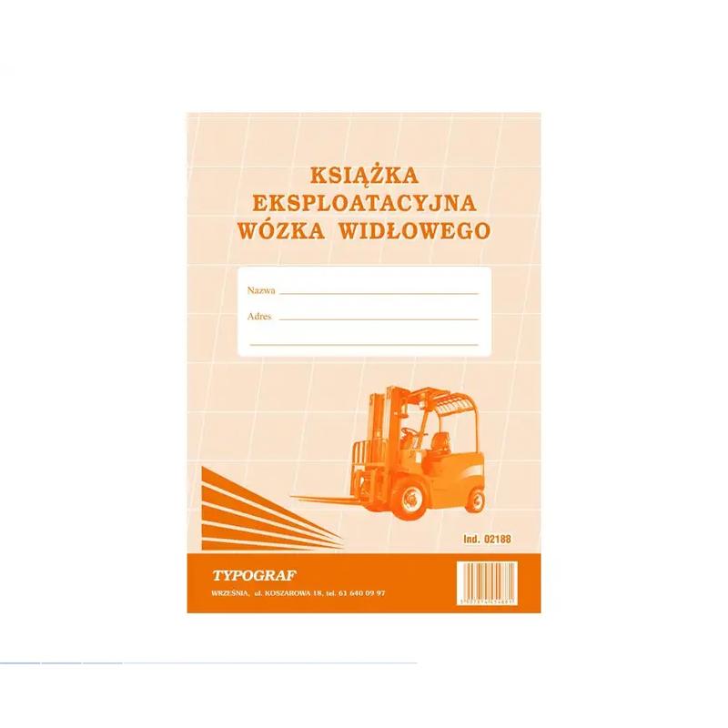 Druk Książka eksploatacyjna wózka widłowego A4