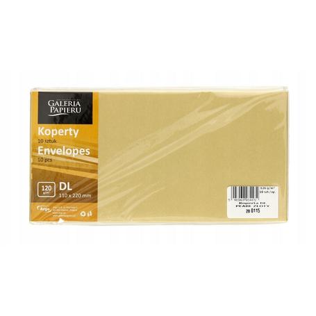 Koperta ozdobna DL Pearl złoty  a 10szt. 280188