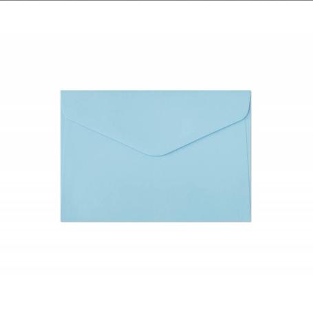 Koperta ozdobna 70mm x 100mm  Gładki niebieski, satynowany a 10szt.  280428