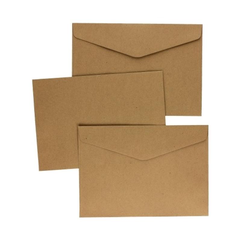 Koperta ozdobna C5 Kraft ciemnobeżowa 120g   280622  a 10szt.