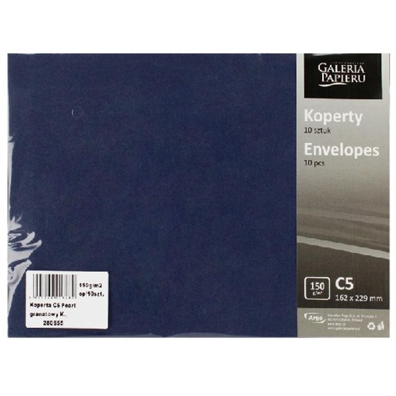 Koperta ozdobna C5 Pearl Granatowy 150g 280655  a 10szt.