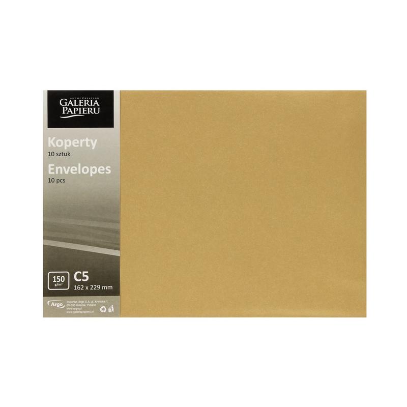 Koperta ozdobna C5 Pearl Złoty 150g 280688  a 10szt.